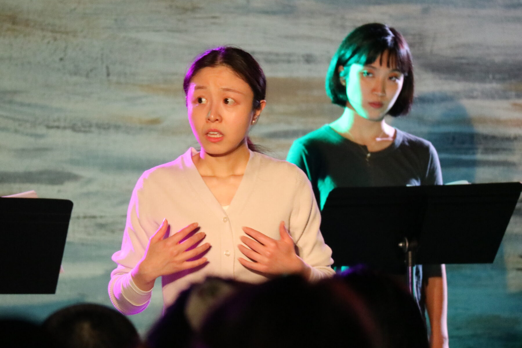 Yihong Chen and Ann Dang in ASCEND! The Tank, October 2021. Photo: Joel Lee.